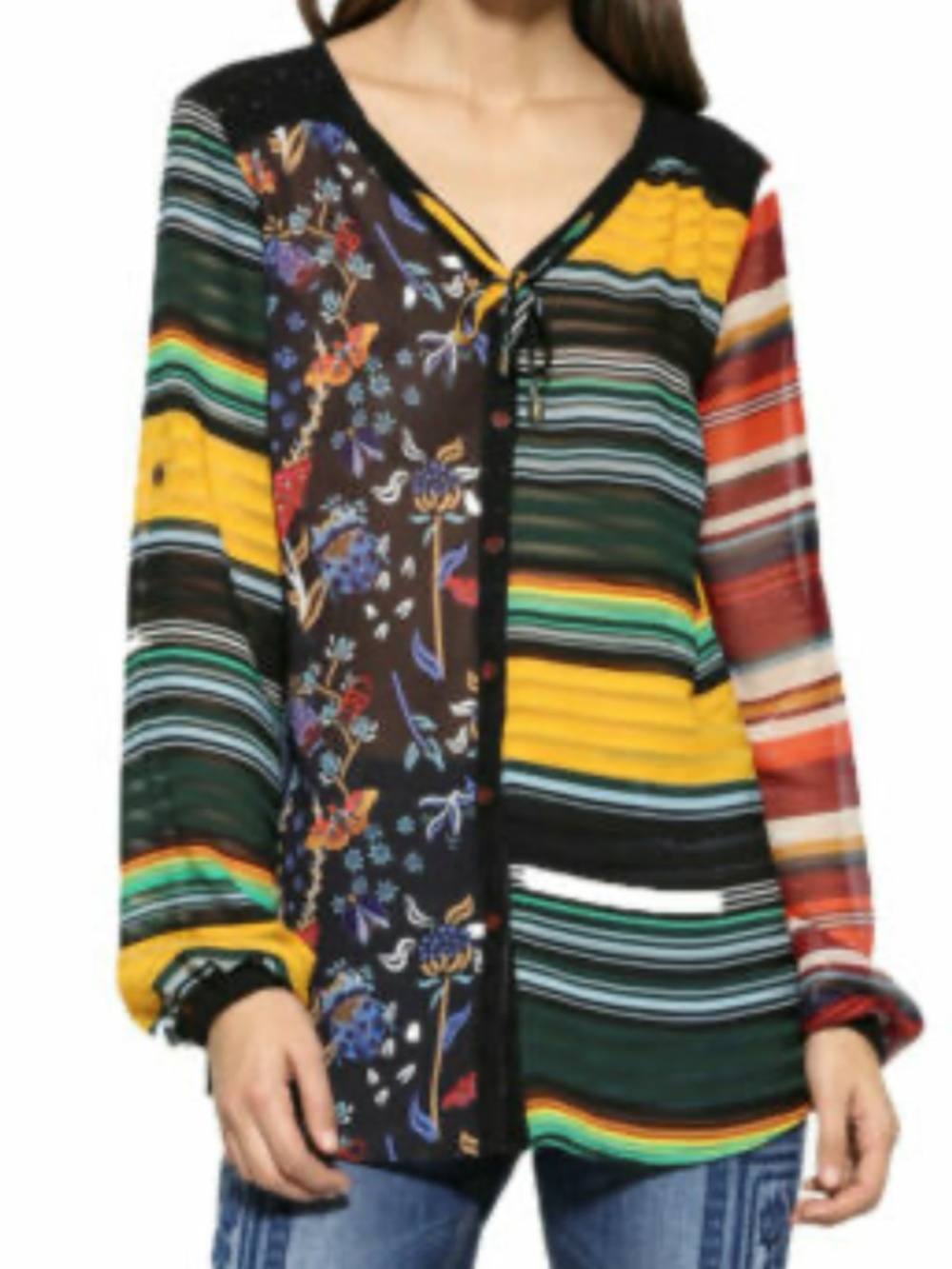 Desigual along Sleeve Blouse